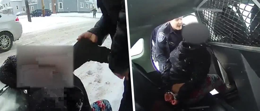 Αστυνομικοί βάζουν χειροπέδες και ρίχνουν σπρέι πιπεριού σε ανήλικη (βίντεο)