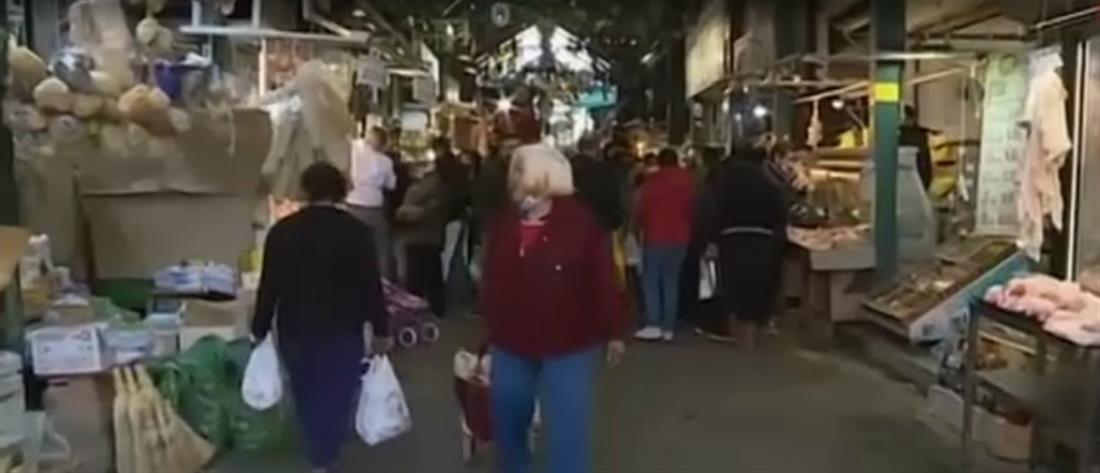 Υποτονική η κίνηση στην αγορά της Θεσσαλονίκης (βίντεο)