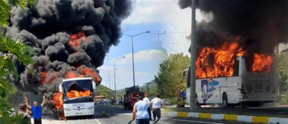 Τραγωδία μετά από φωτιά σε λεωφορείο
