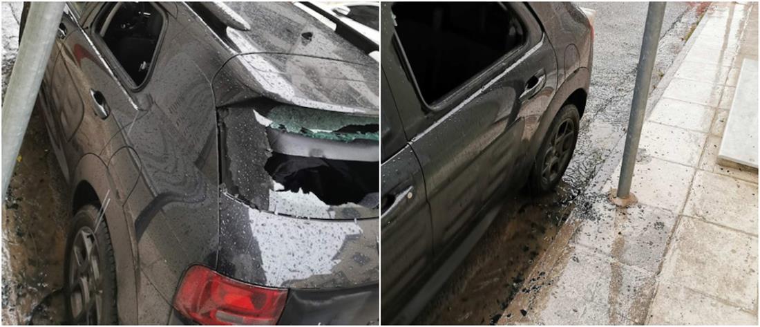 Φλαμπουράρης: Έσπασαν το αυτοκίνητό του στα Εξάρχεια (εικόνες)
