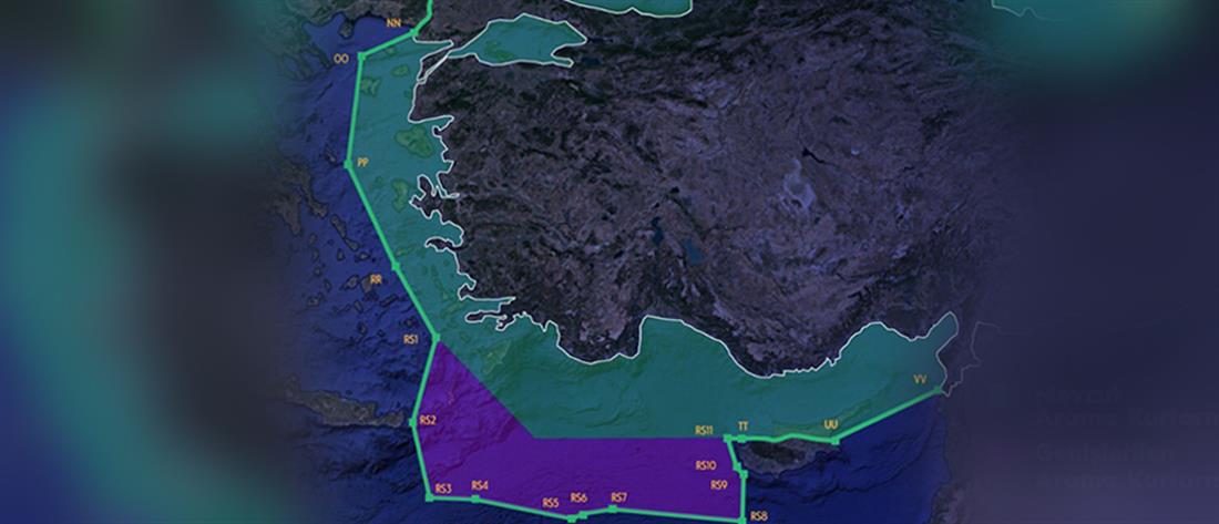 Η Τουρκία διεκδικεί το μισό Αιγαίο με χάρτη - σκληρή απάντηση από την Αθήνα
