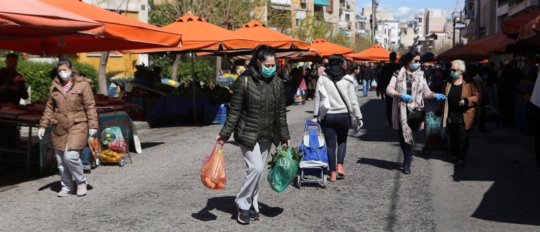 Κορονοϊός: Διπλασιάστηκαν οι λαϊκές αγορές στην Αττική