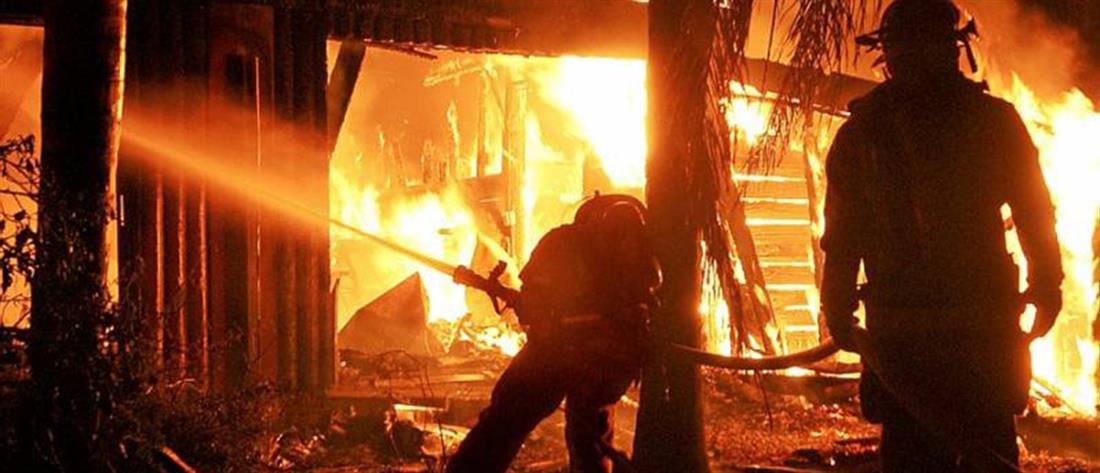 Πιερία: Φωτιά σε σπίτια και καταστήματα