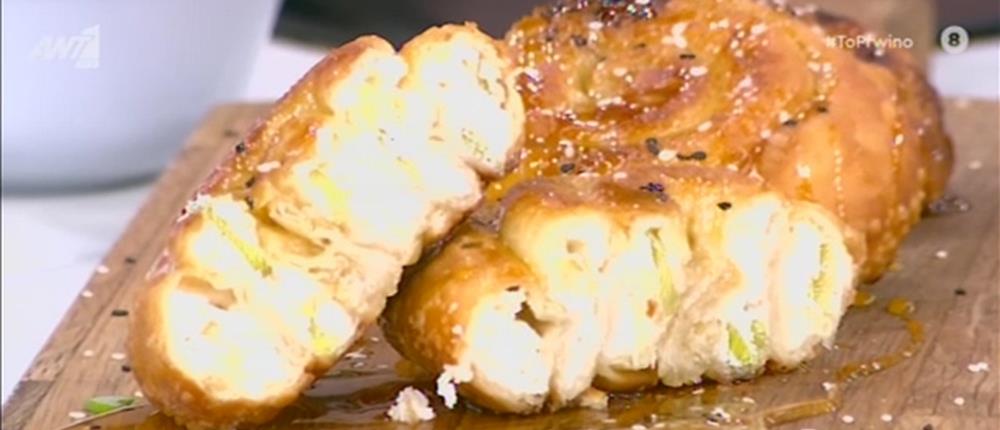 Στριφτόπιτα με φέτα και μέλι από τον Πέτρο Συρίγο