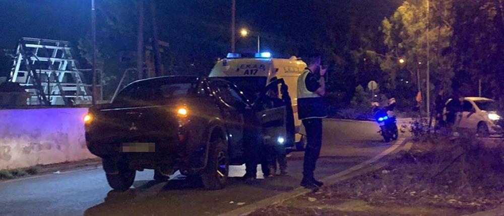 Ηράκλειο: Αυτοκίνητο πέρασε στο αντίθετο ρεύμα και εμβόλισε περιπολικό (εικόνες)