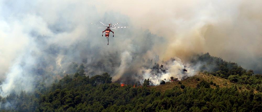 Μεγάλη φωτιά στα Δερβενοχώρια
