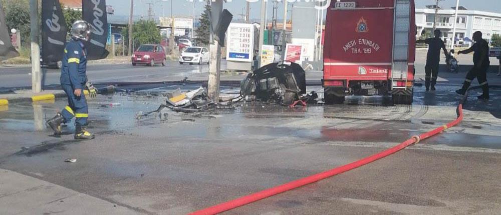 Βέροια: Συνελήφθη ο οδηγός της νταλίκας που έπεσε ακυβέρνητη πάνω σε βενζινάδικο