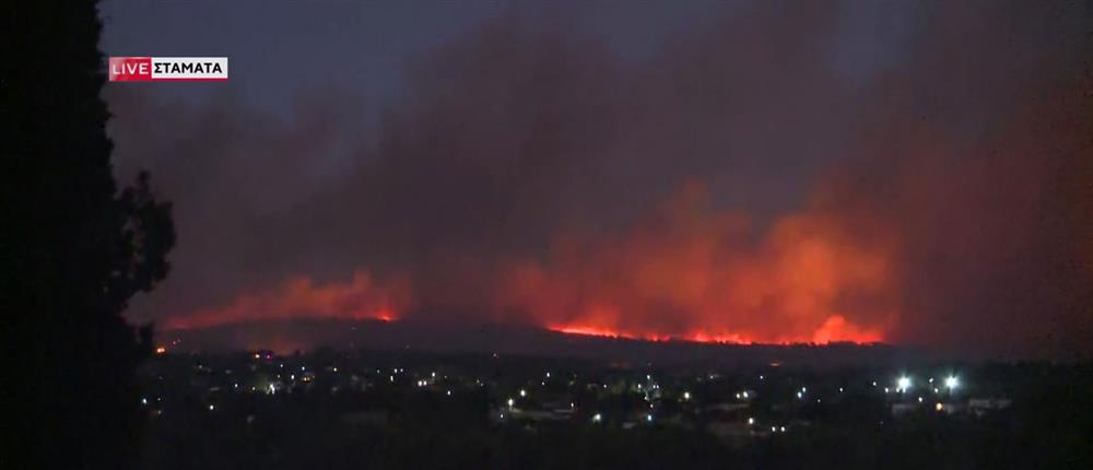 Ανεξέλεγκτη η φωτιά στον Βαρνάβα: Καίγονται σπίτια - Εκατοντάδες απεγκλωβισμοί πολιτών (εικόνες)