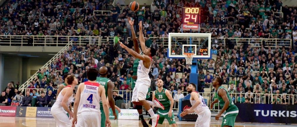 Ο Παναθηναϊκός “λύγισε” στην παράταση την ΤΣΣΚΑ Μόσχας