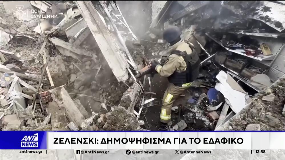 Ζελένσκι: Δημοψήφισμα για το εδαφικό 
