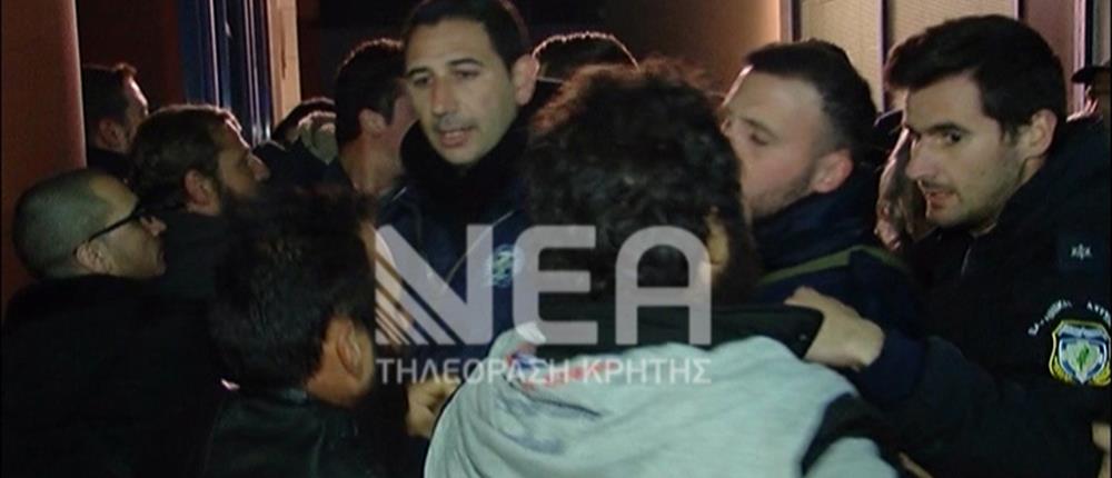 Ρέθυμνο - αγρότες - προπυλακισμός - Υπουργοί - Σταθάκης - Ξανθός - Χαρίτσης