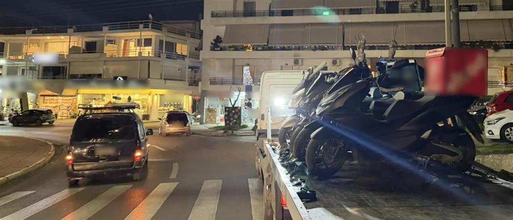 Μπαράζ τροχονομικών παραβάσεων στο Ίλιον - Πάνω από 10 οχήματα μεταφέρθηκαν με γερανό