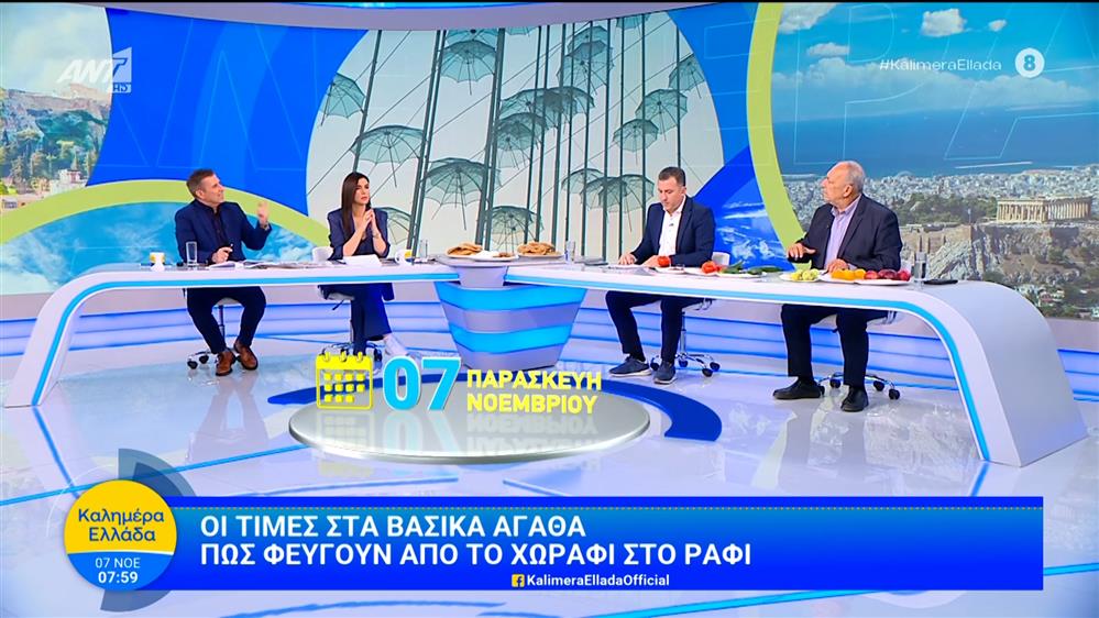 Οι τιμές στα βασικά αγαθά - Καλημέρα Ελλάδα - 07/11/2025