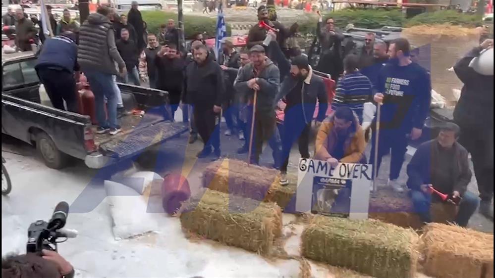 Διαμαρτυρίες αγροτών στη Λάρισα