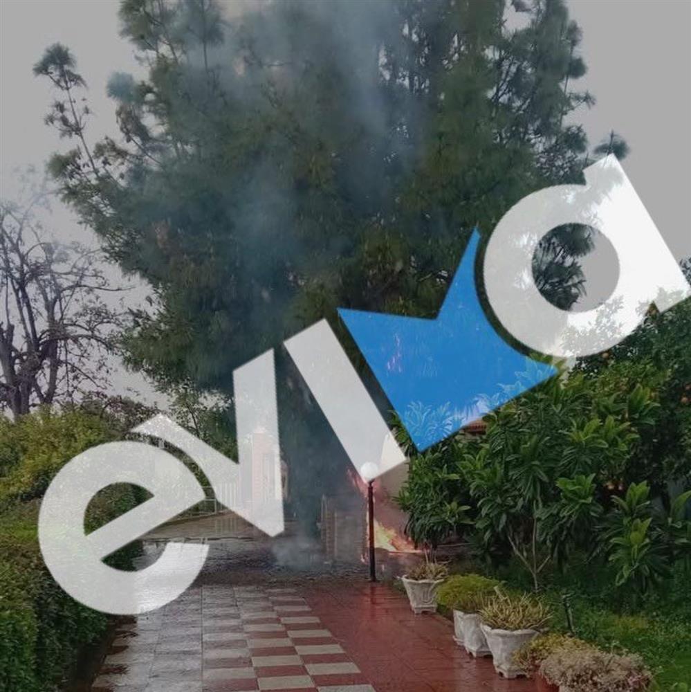 Κεραυνός - Αυλή σπιιού - Εύβοια