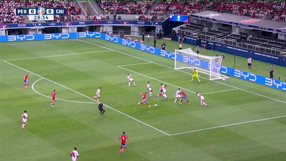 COPA AMERICA 2024 | Περού - Χιλή | Δυνατό σουτ του Σάντσες πάνω από το οριζόντιο δοκάρι