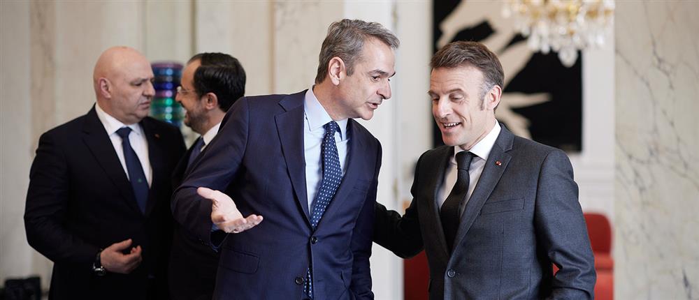 Μητσοτάκης - Παρίσι - Τετραμερής Σύνοδος Ελλάδας, Κύπρου, Λιβάνου, Γαλλίας