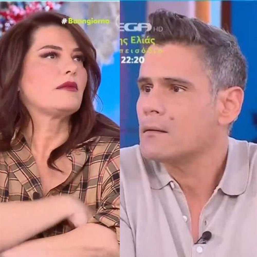 Δημήτρης Ουγγαρέζος - Κατερίνα Ζαρίφη: On air καβγάς στο "Buongiorno"! "Πάντα ουρλιάζεις"