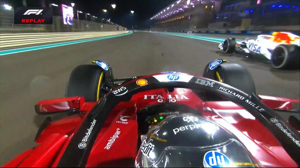 Η προσπέραση του Hamilton στον Hadjar στον 39ο γύρο