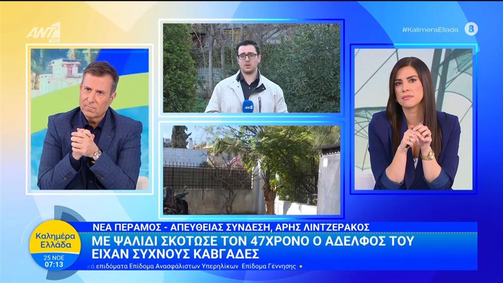 Νέα Πέραμος: Με ψαλίδι σκότωσε τον 47χρονο ο αδελφός του - Καλημέρα Ελλάδα - 25/11/2025