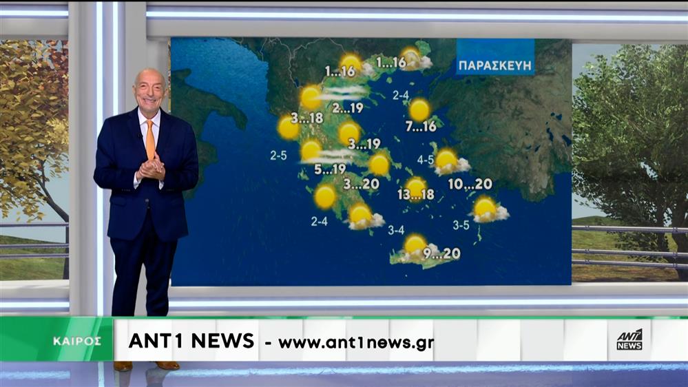 Δελτίο καιρού στις 20:00 – 10-12-2025