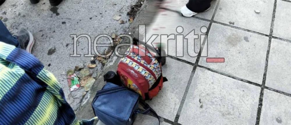 Ηράκλειο: Μικρό παιδί παρασύρθηκε από αυτοκίνητο έξω από σχολείο (εικόνες)