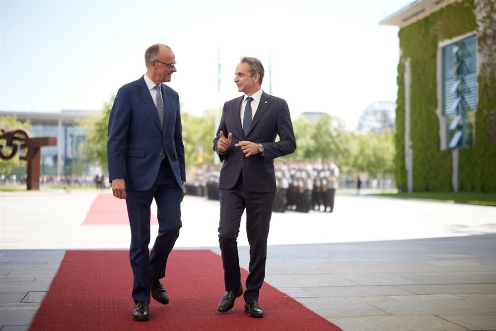 Μητσοτάκης - Μερτς - Επίσκεψη στη Γερμανία