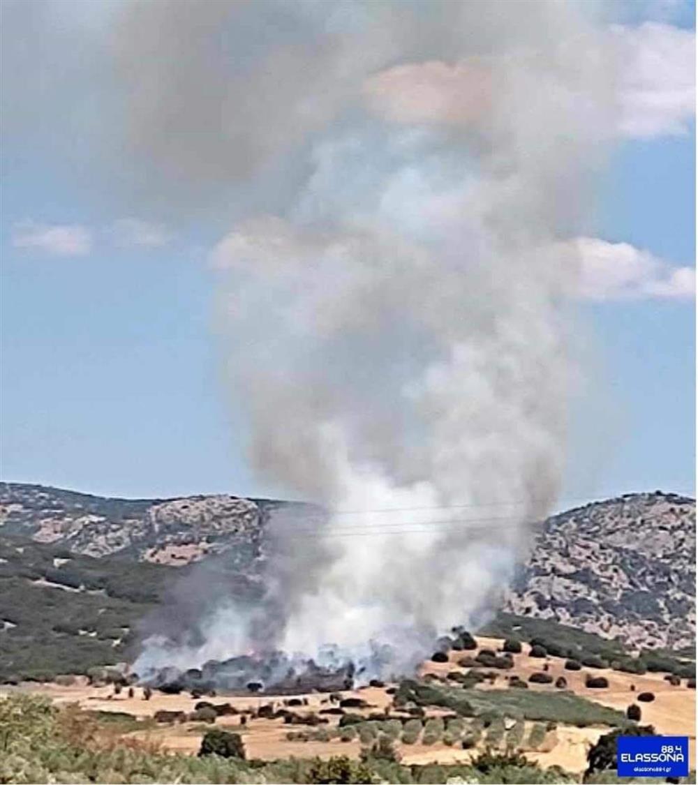 Φωτιά -  Λάρισα - Παλαιόκαστρο