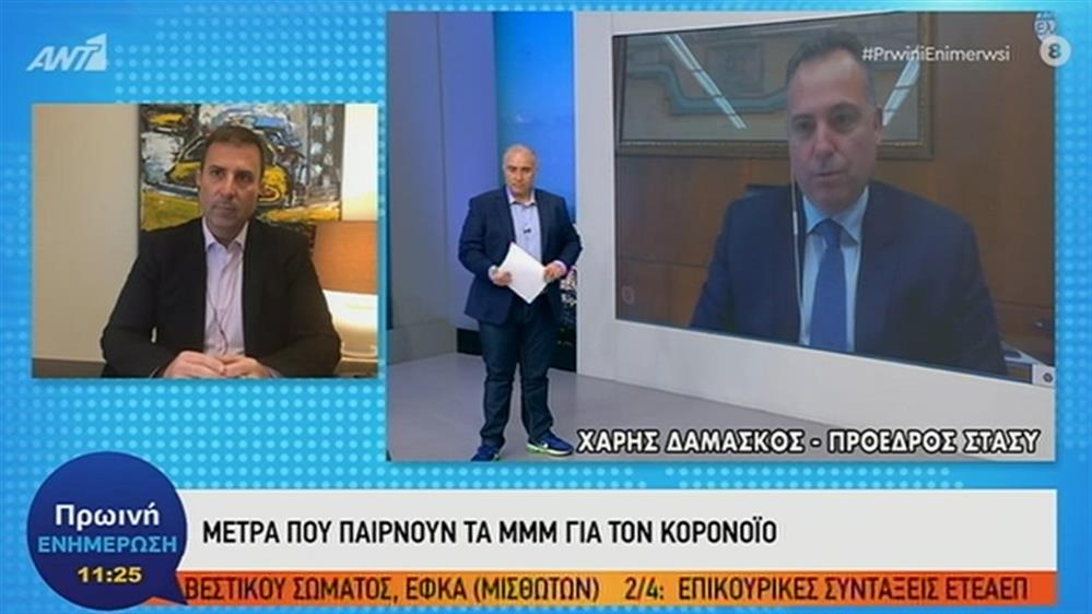 Χάρης Δαμάσκος – ΠΡΩΙΝΗ ΕΝΗΜΕΡΩΣΗ – 27/03/2020
