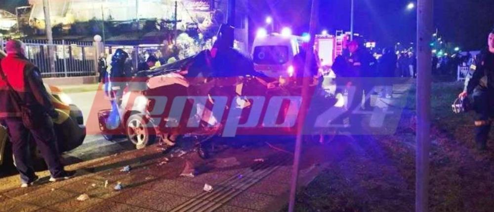 Τραγωδία στην Πάτρα: Νεκρά δύο νεαρά άτομα σε τροχαίο (εικόνες)