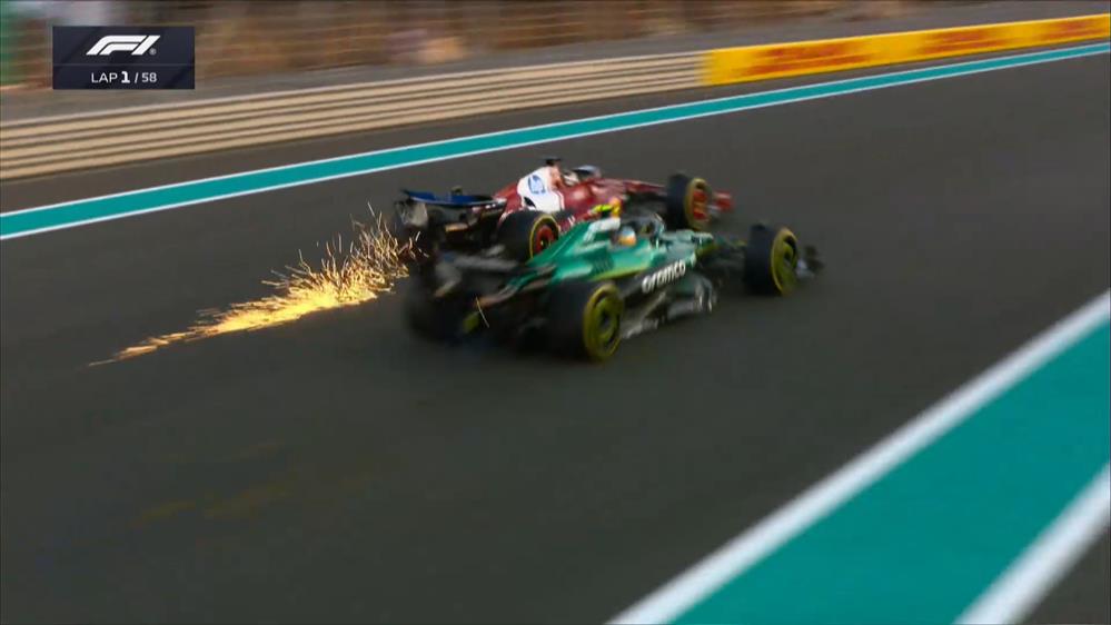 Η μάχη Alonso - Leclerc στην εκκίνηση του GP