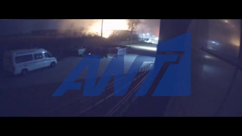 Τρίκαλα: Η στιγμή της έκρηξης στην μπισκοτοβιομηχανία