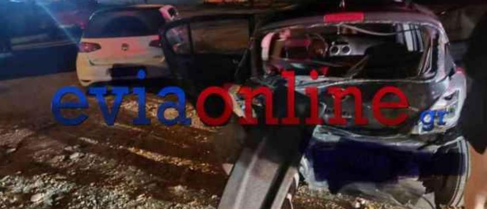 Σφοδρή σύγκρουση οχημάτων στην Εύβοια (εικόνες)