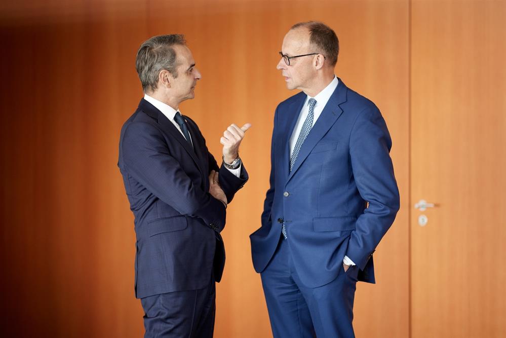 Μητσοτάκης - Μερτς - Επίσκεψη στη Γερμανία