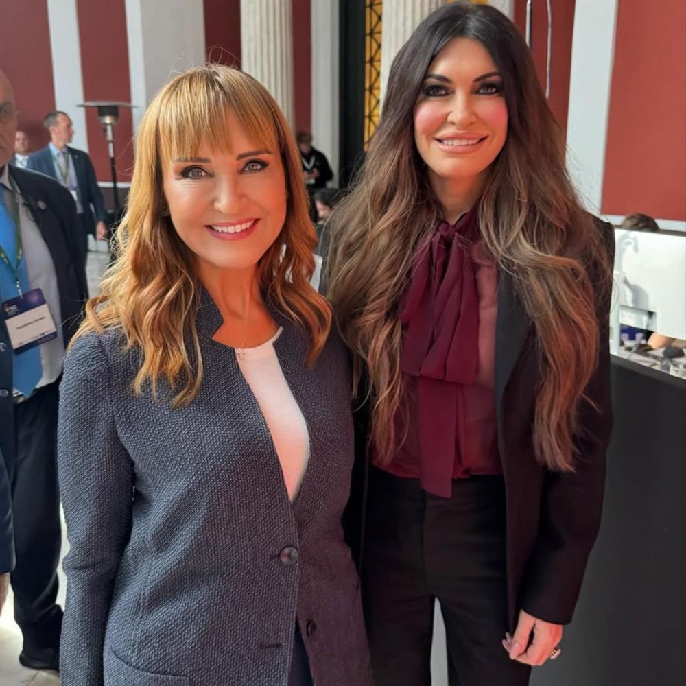 Η Μάρα Ζαχαρέα για την συνάντησή της με την Κίμπερλι Γκιλφόιλ: "Είναι πιο ωραία από κοντά, ψηλή, αδύνατη…"