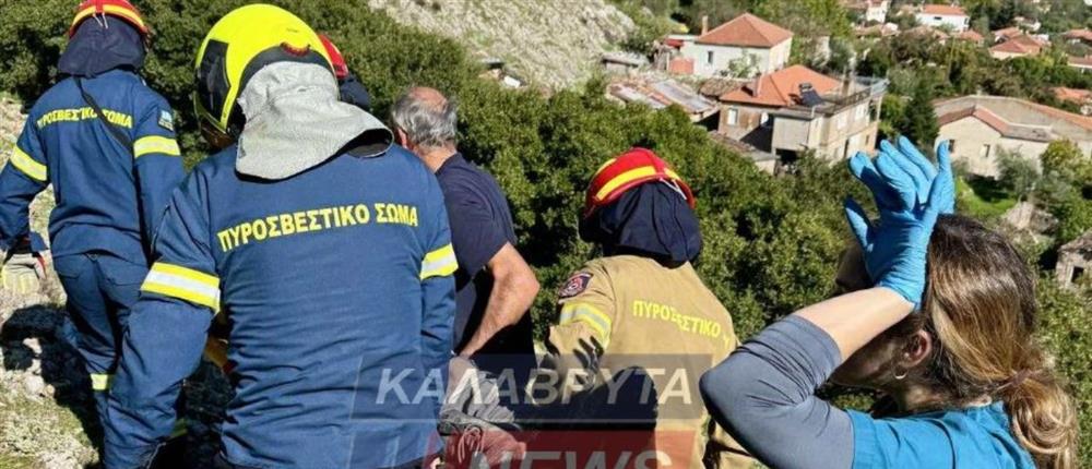 Καλάβρυτα: Επιχείρηση διάσωσης Γάλλου πεζοπόρου (εικόνες)