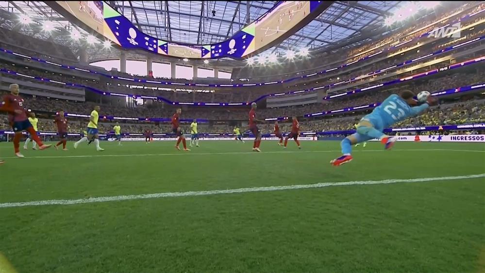 COPA AMERICA 2024| Βραζιλία - Κόστα Ρίκα | "Όχι" του Σεκέιρο στο σουτ του Γκιμαράες - Η αντίδραση του Νεϊμάρ!