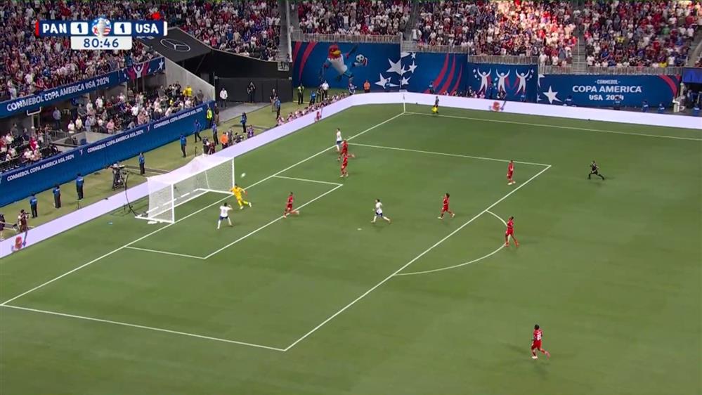 COPA AMERICA 2024 | Παναμάς - ΗΠΑ | Κεφαλιά μέσα από την μικρή περιοχή, στην αγκαλιά του Μουσκέρα