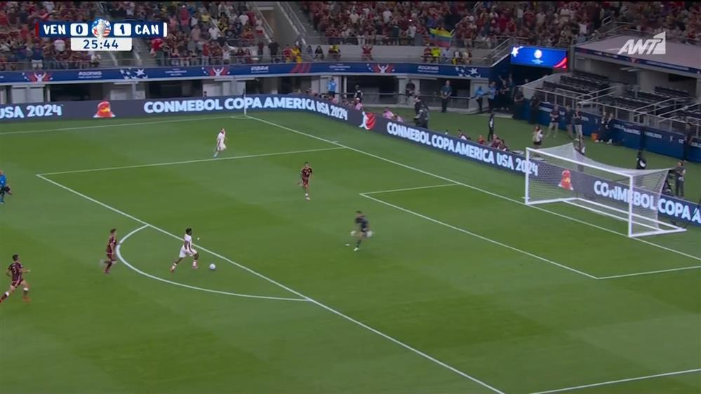 COPA AMERICA 2024| Βενεζουέλα - Καναδάς | Ωραία αντεπίθεση για τους Καναδούς, Ντέιβιντ βγαίνει τετ-α-τετ με τον Ρόμο, όμως δεν καταφέρει να σκοράρει