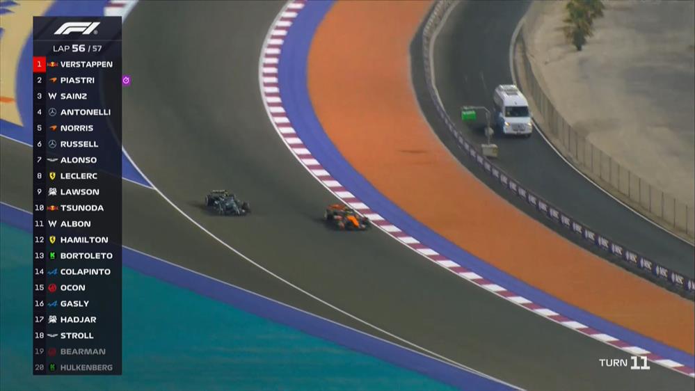 Ο Norris πέρασε τον Antonelli στον τελευταίο γύρο