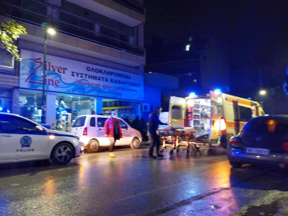 Λάρισα - Πτώση γυναίκας