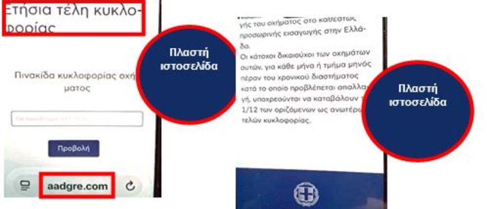 ΑΑΔΕ: Προσοχή στην απάτη "μη καταβληθέντος ετήσιου φόρου κυκλοφορίας"