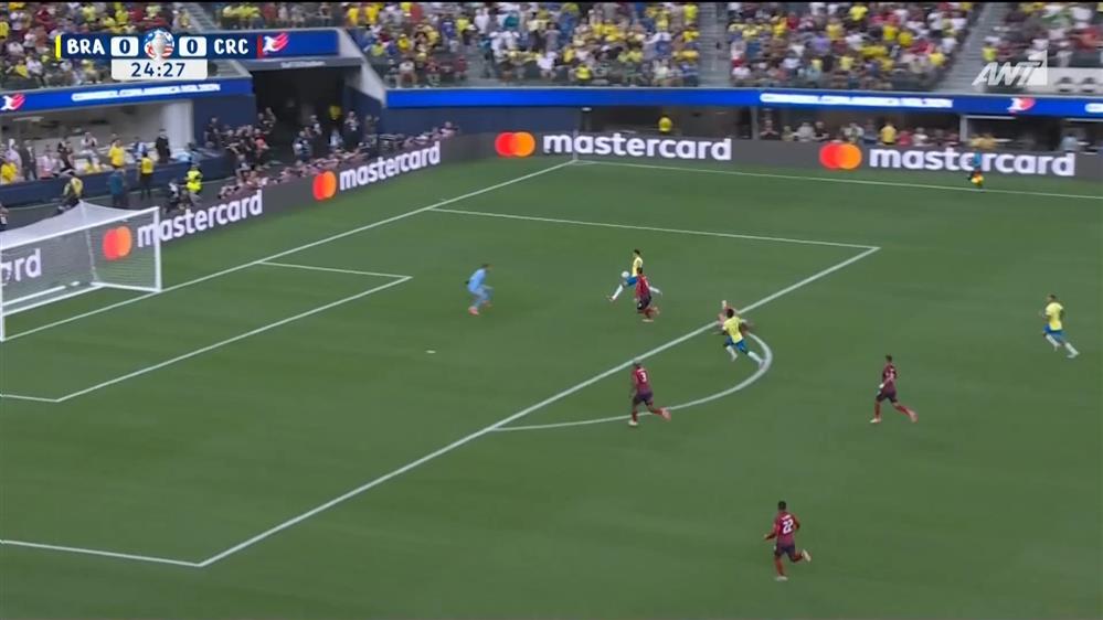 COPA AMERICA 2024| Βραζιλία - Κόστα Ρίκα | Χαμένο τετ-α-τετ του Ραφίνια - Φάση διαρκείας για τους Βραζιλιάνους