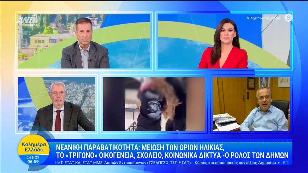 Νεανική παραβατικότητα: Μείωση των ορίων ηλικίας - Καλημέρα Ελλάδα - 24/11/2025