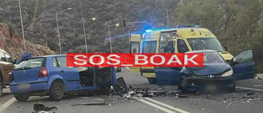 Ηράκλειο: Σοβαρό τροχαίο στον ΒΟΑΚ με τραυματίες