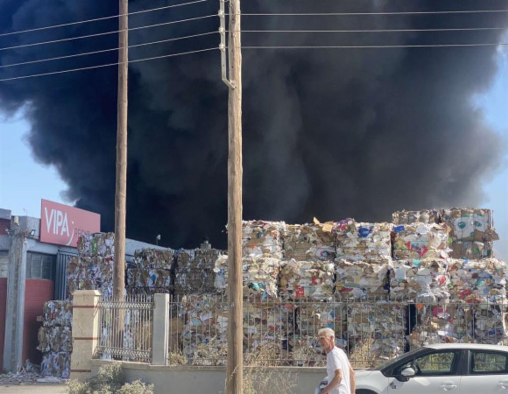 Θεσσαλονίκη - φωτιά - ΒΙΠΕ Σίνδου