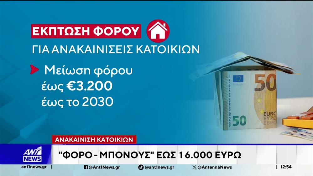 Ανακαίνιση κατοικιών: Φόρο-μπόνους μέχρι 31 Δεκεμβρίου