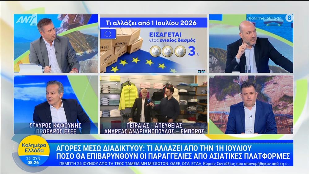 Αγορές μέσω διαδικτύου: Τι αλλάζει απο την 1η Ιουλίου - Καλημέρα Ελλάδα - 25/06/2026