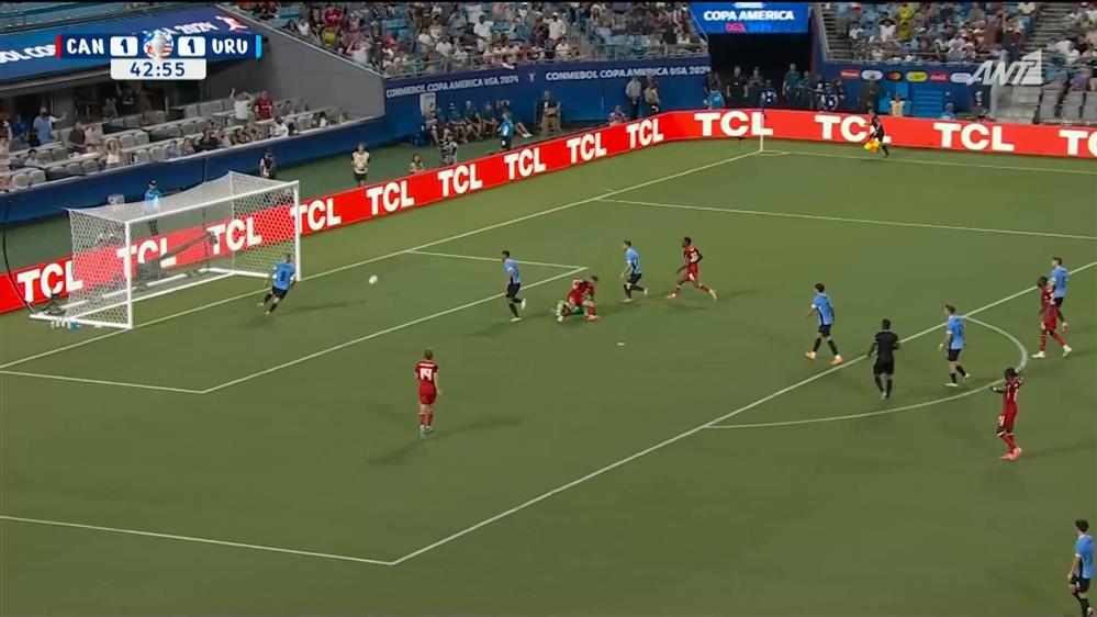 COPA AMERICA 2024 | Καναδάς - Ουρουγουάη | Ο Καναδάς "τρυπά την καρδιά" της άμυνας της Ουρουγουάης, ο Οσόριο όμως δεν μπορεί να στείλει την μπάλα στα δίχτυα
