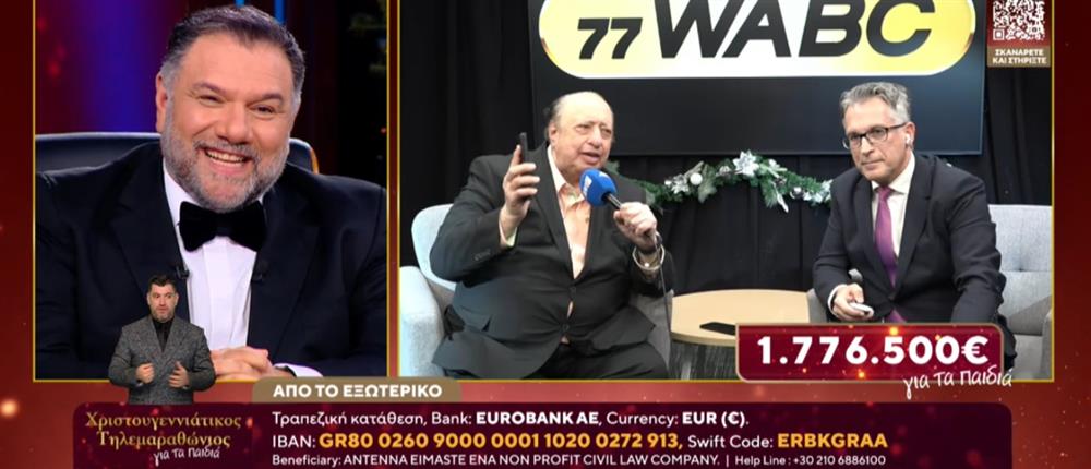 Χριστουγεννιάτικος Τηλεμαραθώνιος ΑΝΤ1 για τα παιδιά: Ξεπέρασαν το 1,5 εκατομμύριο ευρώ οι προσφορές